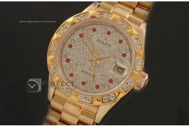 RDJLF10065 FG Full Diamond Dial Ruby Markers/Bez Eta 2671