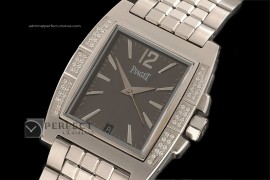 PI10007 Upstream SS Grey Diamond Bezel Swiss Eta 2824-2