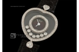 CP10011 Happy Diamonds Ladies WG Black Swiss Quartz Original Mov