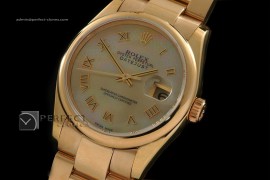 RDJMF10023 FG MOP Yellow Dial Oyster Roman Markers Eta 2836-2