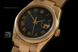 RDJMF10024 FG Black Dial Oyster Roman Markers Swiss Eta 2836-2
