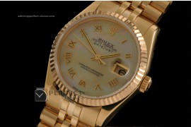 RDJMF1002FG MOP Yellow Dial Jubilee Roman Markers Eta 2836-2