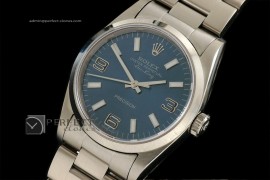 RLAK10017 SS Blue 369 Dial Smooth Bezel Stick Marker Eta 2836-2