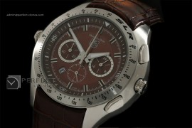 TG1002Mercedes SLR Chrono SS Brown Quartz Working Chronos