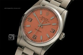 RLAK10009 SS Salmon 369 Dial Smooth Bezel Stick Marker Eta2836-2