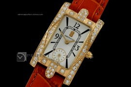 HW10002 Ladies Avenue C YG MOP White Diamonds Swiss Quartz