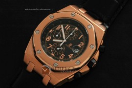 AP10041 Arnold Limited Ed Royal Oak Chrono Blk Jap Quartz Chrono