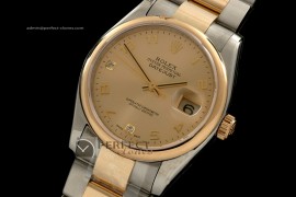 RDJMT10084 14K Wrapped TT Gold Dial Diam/Num Markers Osyter Eta