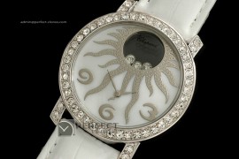 CP10023 Happy Sun Ladies SS Diamonds MOP White Quartz