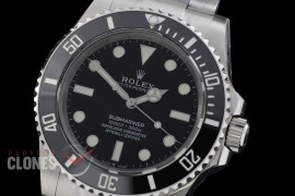 0 0 0 0 0 0 0 0 RLS-41-0086 QF 904L Steel 2020 41mm No Date Submariner 124060LN SS/SS Black DD 3230 72 Hrs Reserve - Free Sprung Movement 