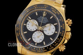 0 0 0 0 0 0 RLDF-126528-101W QF 904L Steel Le Mans Daytona 126528LN YG/CER/YG Black Sticks 4132 Superclone - 72 Hours Power Reserve Movement / Extra Weighted