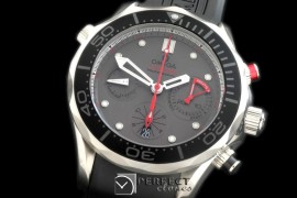 OM300M-405L Seamaster Pro 300M Chrono SS/RU Grey A-7753