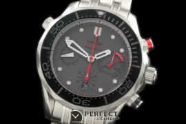 OM300M-405 Seamaster Pro 300M Chrono SS/SS Grey A-7753
