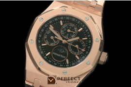 AP26574-112 Royal Oak 26574 Perpetual Calender RG/RG Blk A-2813