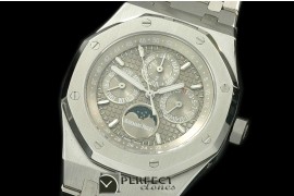 AP26574-104 Royal Oak 26574 Perpetual Calender SS/SS Grey A-2813