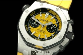 APDC-074 NF Royal Oak Diver Chrono SS/RU Yellow Asia 7750