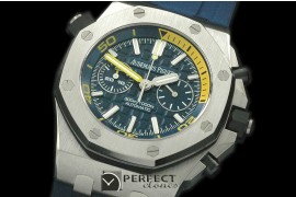 APDC-072 NF Royal Oak Diver Chrono SS/RU Blue Asia 7750