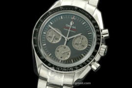 0OMSP00065S Speedmaster Apollo 17 40th Anni SS/SS Black Venus 75