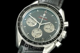 0OMSP00065L Speedmaster Apollo 17 40th Anni SS/LE Black Venus 75