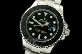 RYMEN00081 Yachtmaster Men CER/SS Black A-2836