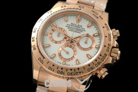 RLDFR00101A Daytona 116505 RG/RG Wht Stk A-7750/4130