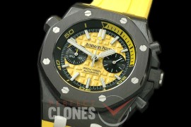 APDC-064 Royal Oak Diver Chrono PVD/RU Yellow Asia 7750
