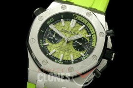 APDC-053 Royal Oak Diver Chrono SS/RU Green Asia 7750