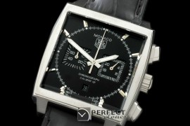 TGM00901 Monaco Classic SS/LE Black Jap OS2Quartz Chrono