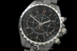 CHA00013 Superleggera Chrono SS/CER Black Japanese Qtz Jap OS 20