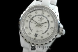 CHA365-103D J12 365 CER/CER White Diam Swiss Qtz