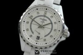 CHA365-103 J12 365 CER/CER White Diam Swiss Qtz