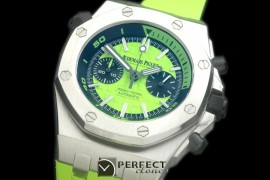 APDC-103 Royal Oak Diver Chronohraph SS/RU Green Seiko VK64 Qtz