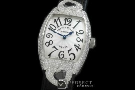 FMDH-101 Curvex Diamond Heart SS/LE White Jap Qtz