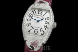 FMDH-102 Curvex Diamond Heart SS/LE White Jap Qtz