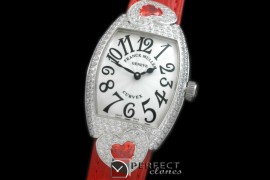 FMDH-103 Curvex Diamond Heart SS/LE White Jap Qtz