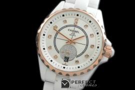 CHA365-117 J12 365 TT CER/CER White Diam Swiss Qtz