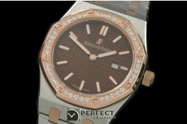 APLD01014D Royal Oak Ladies SS/RG Brown S-Qtz