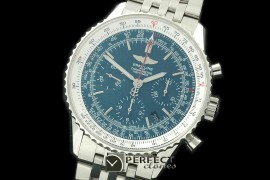 BLN01-105 Navitimer 01 SS/SS Blue Stk Asian 7750 28800