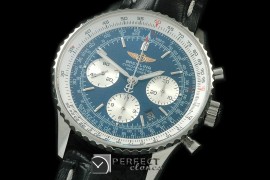 BLN01-104L Navitimer 01 SS/LE Blue Stk Asian 7750 28800