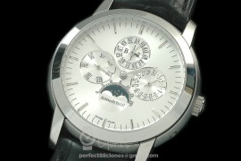 AP26390-101 Royal Oak 26390 Perpetual Calender SS/LE Wht A-2813