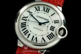 0 0 CARBA-MID-04L Ballon De Cartier Mid SS/SS MOP White Roman Mi