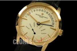 0VCP00086 Patrimony Bi-retrograde DD YG/LE Gold Stk Modified Sea