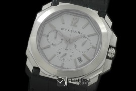 GGBV10011 Bvl/Gerald Genta Chrono SS/LE White Swiss VK Qtz