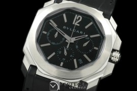 GGBV10012 Bvl/Gerald Genta Chrono SS/LE Black Swiss VK Qtz