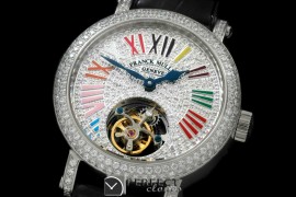 FMRD01002 Ronde Crazy Colours SS/LE Diam Roman Tourbillon