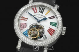 FMRD01001 Ronde Crazy Colours SS/LE White Roman Tourbillon