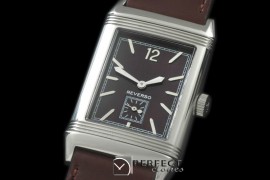 JLR-103 Reverso Classique SS/LE Brown Num/Stk Jap Quartz