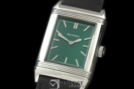 JLR-095 Reverso Classique SS/LE Green Stk Jap Quartz