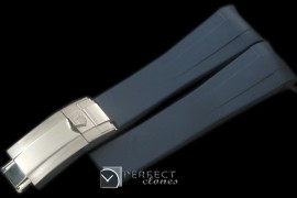 RLRU10006 Dark Blue Rubber Strap 20/18 with Insignia Clasp