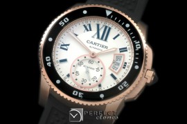 CARCC00196R Calibre de Cartier Diver RG/RU White 2813